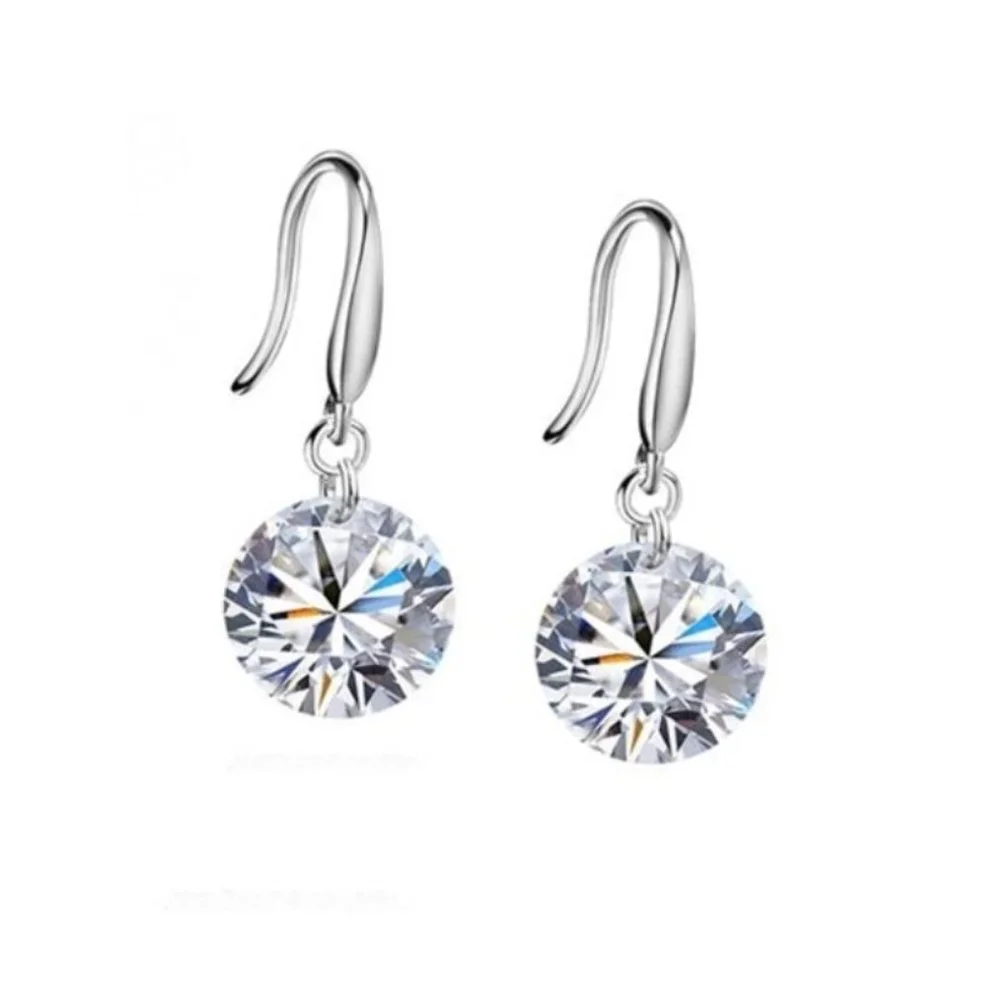 💎 Stud Drop Necklace Pendant Earrings 925 Sterling Silver Set Gift - Picture 3 of 3